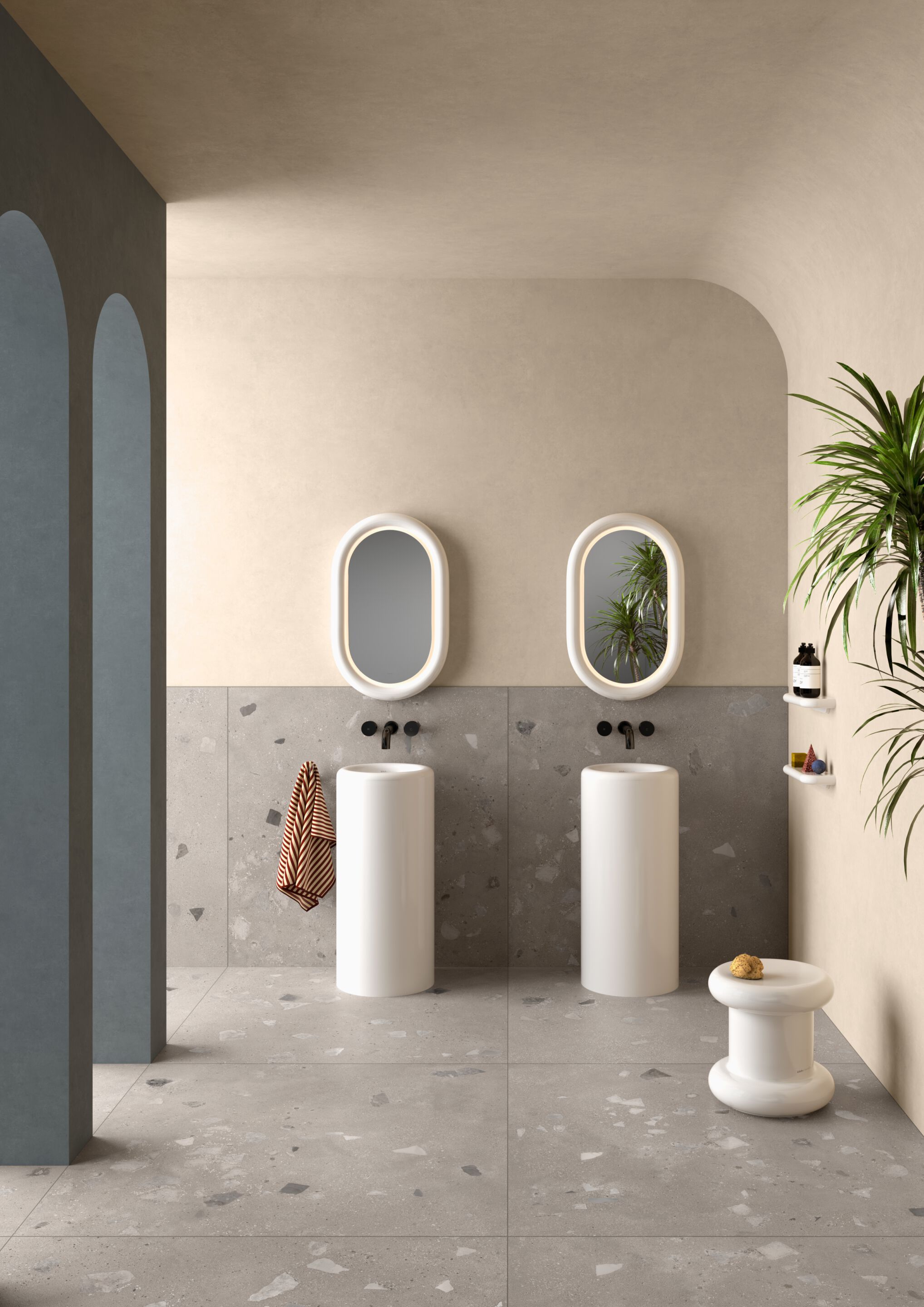 Пол / облицовка керамогранита с эффектом камня VitrA Bathrooms Nova Vita ARCH-00019189 - Вид №2