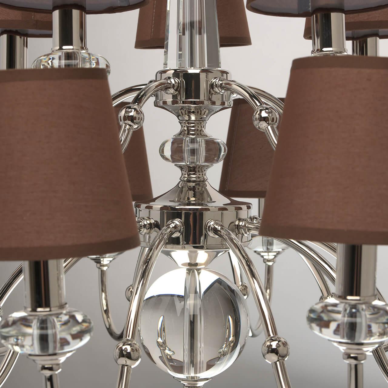 Подвесная люстра MW-Light София 7 355013715 коричневая MW-LIGHT ДИЗАЙНЕРСКИЕ, СОФИЯ, ДВУХЪЯРУСНЫЕ 188440 Коричневый  - Вид №1