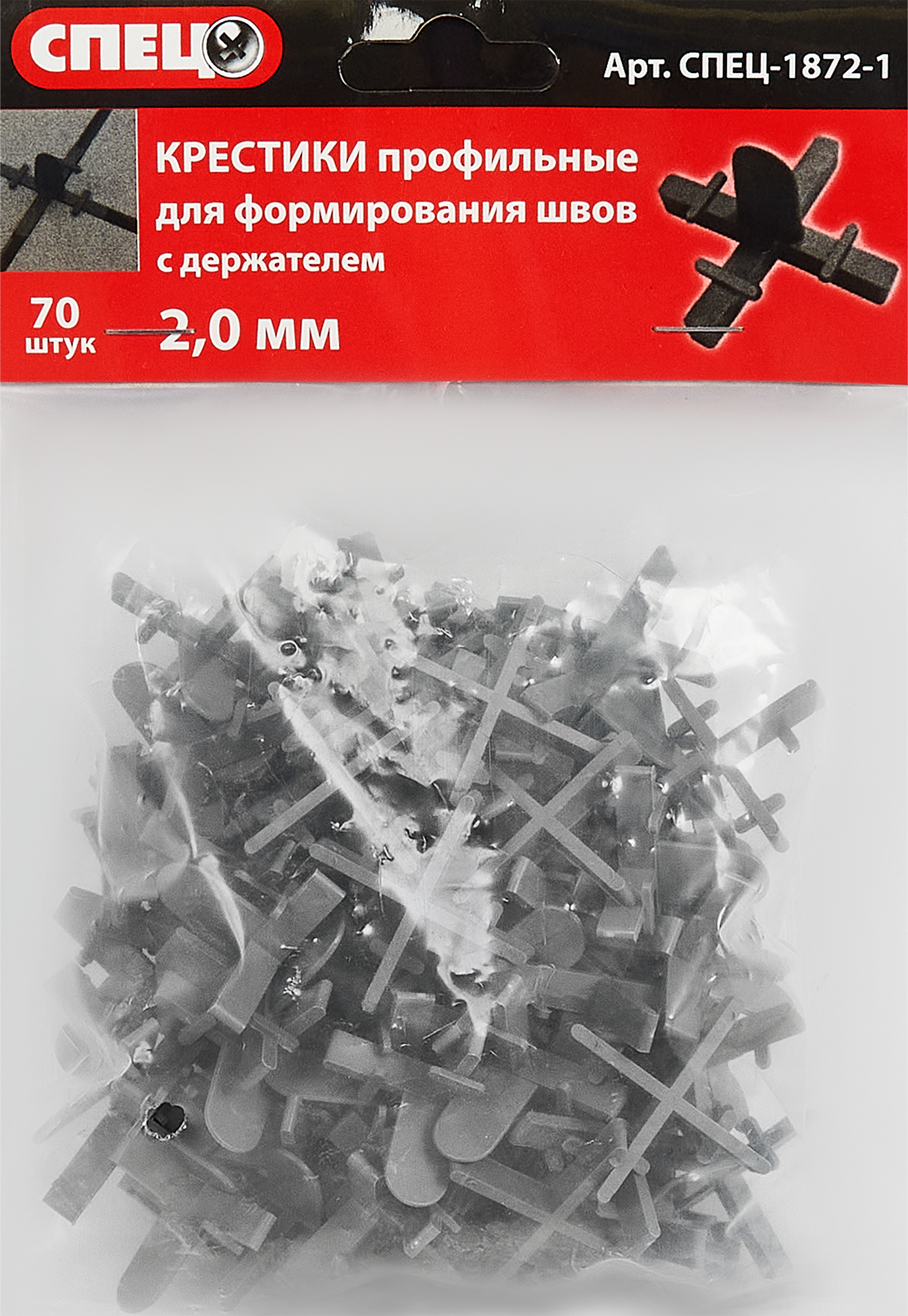84579862 Крестики для швов с держателем 2 мм, 70 шт. STLM-0052226 СПЕЦ  - Вид №1