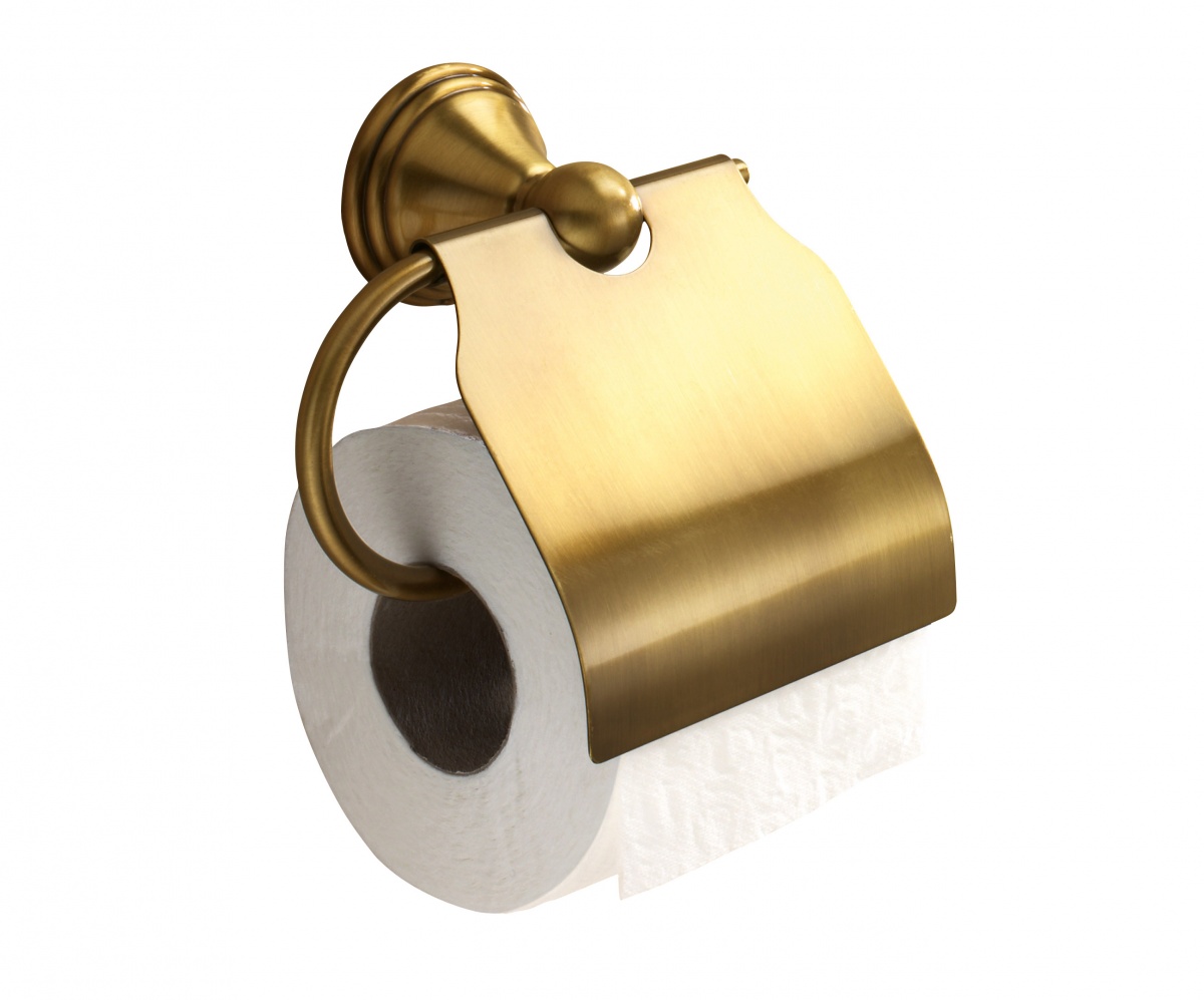 7525(44) Gedy G-Romance, бумагодержатель с крышкой, цвет бронза