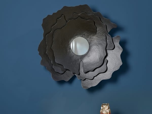 Алюминиевое и стеклянное зеркало с настенной рамой LAMBERT CAMELIA ARCH-00103832