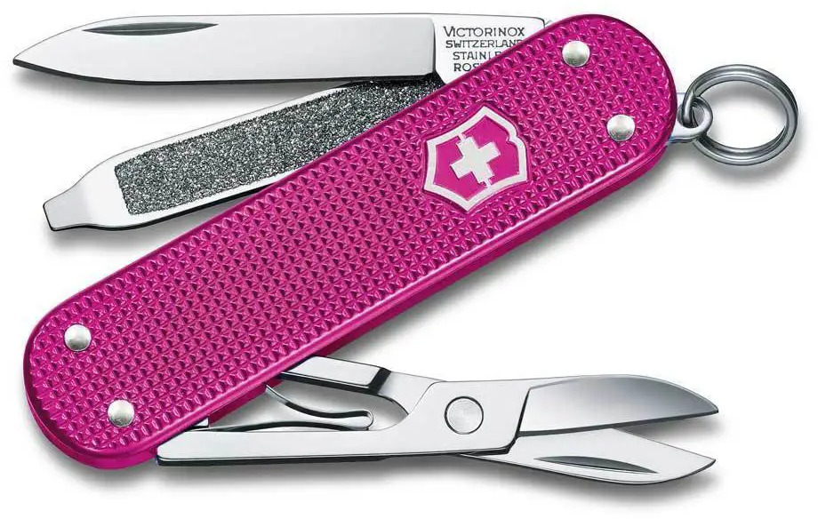 91348066 Нож-брелок Victorinox Classic SD Alox Colors 0.6221.251G алюминиевый корпус 58 мм STLM-0843266