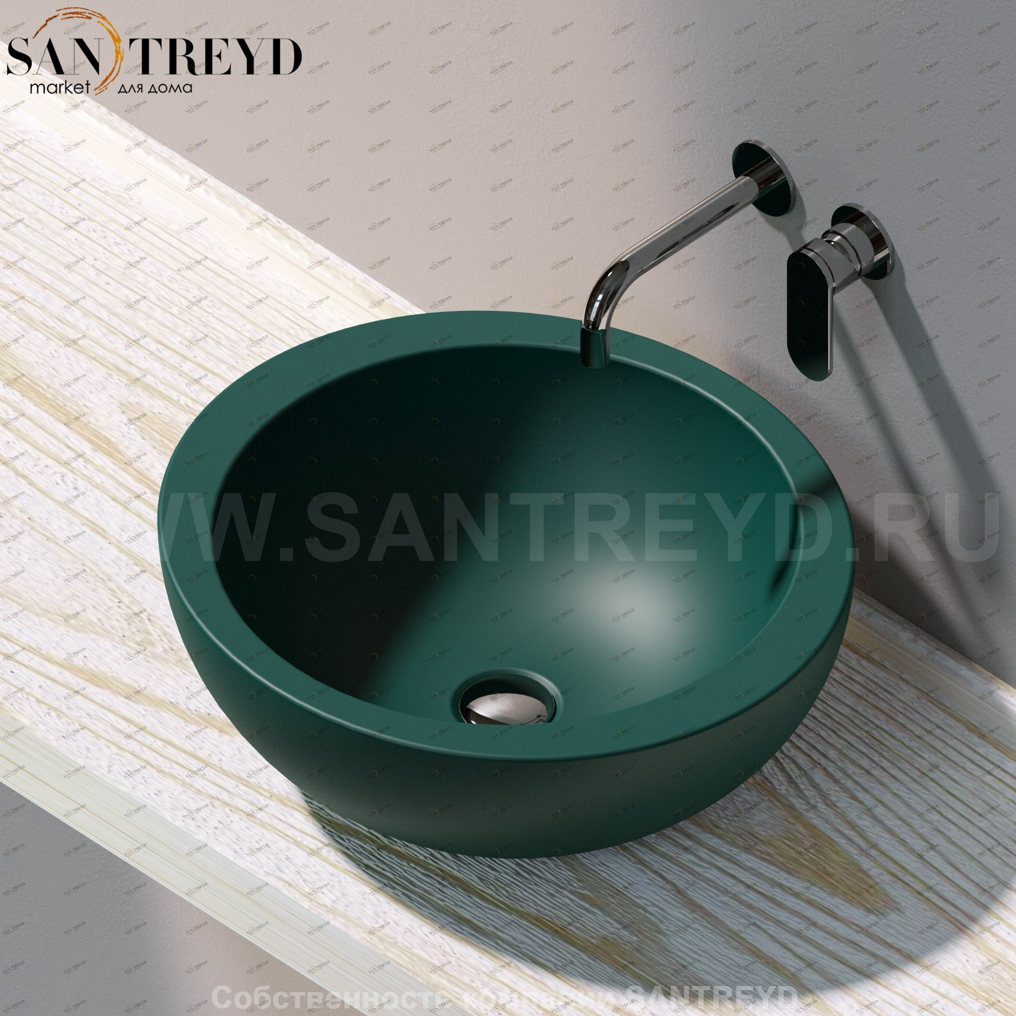 FT52L5020 Накладная раковина на столешницу  круглая Ceramica Flaminia Fonte