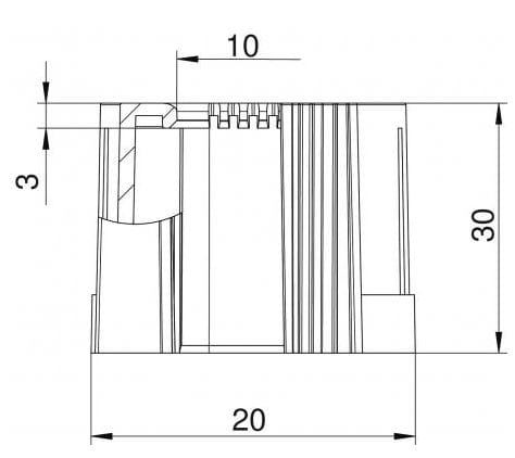 Концевая втулка OBO Bettermann BlackLine ARCH-00050998 - Вид №2