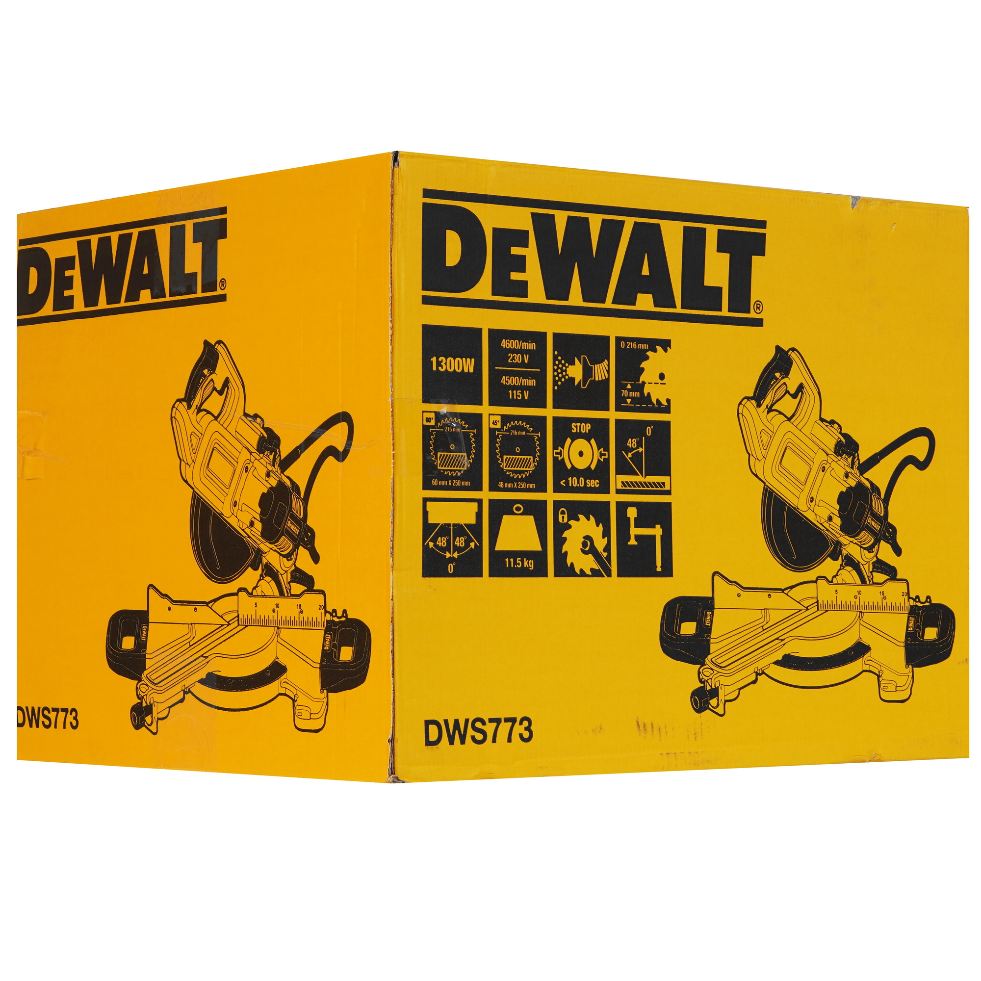 Торцовочная пила  DeWALT DWS773-QS 5443660 STDN-0133744 - Вид №9