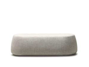 Овальный пуф из ткани