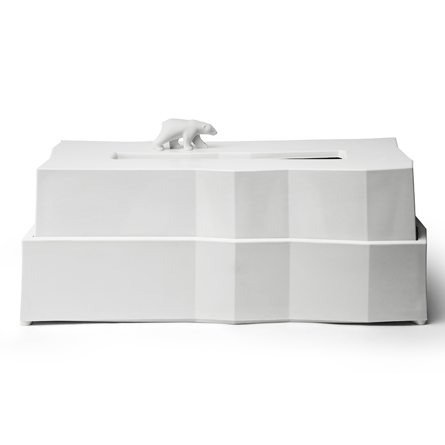 QL10343-WH Подставка для салфеток , polar bear iceberg Qualy  - Вид №4