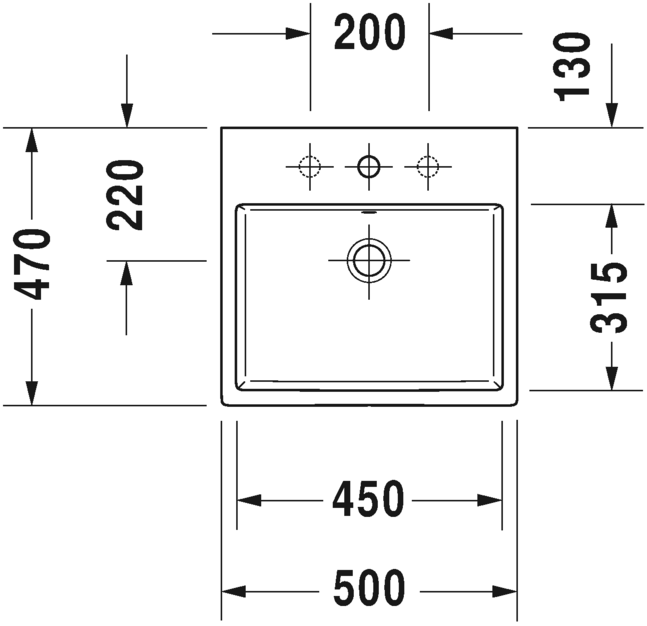 2350500025 Подвесная раковина настенная овальная Duravit Vero Air - Вид №1
