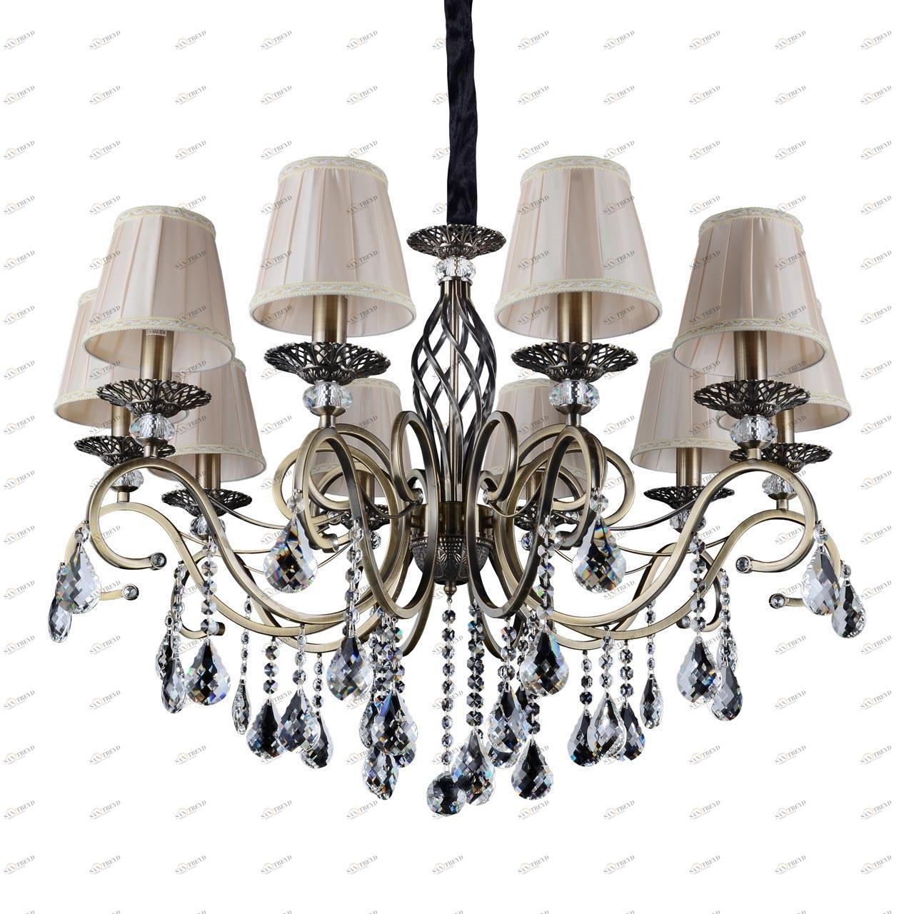 Подвесная люстра Omnilux Belluno OML-79113-10 OMNILUX ДИЗАЙНЕРСКИЕ, BELLUNO 187723 Кремовый 