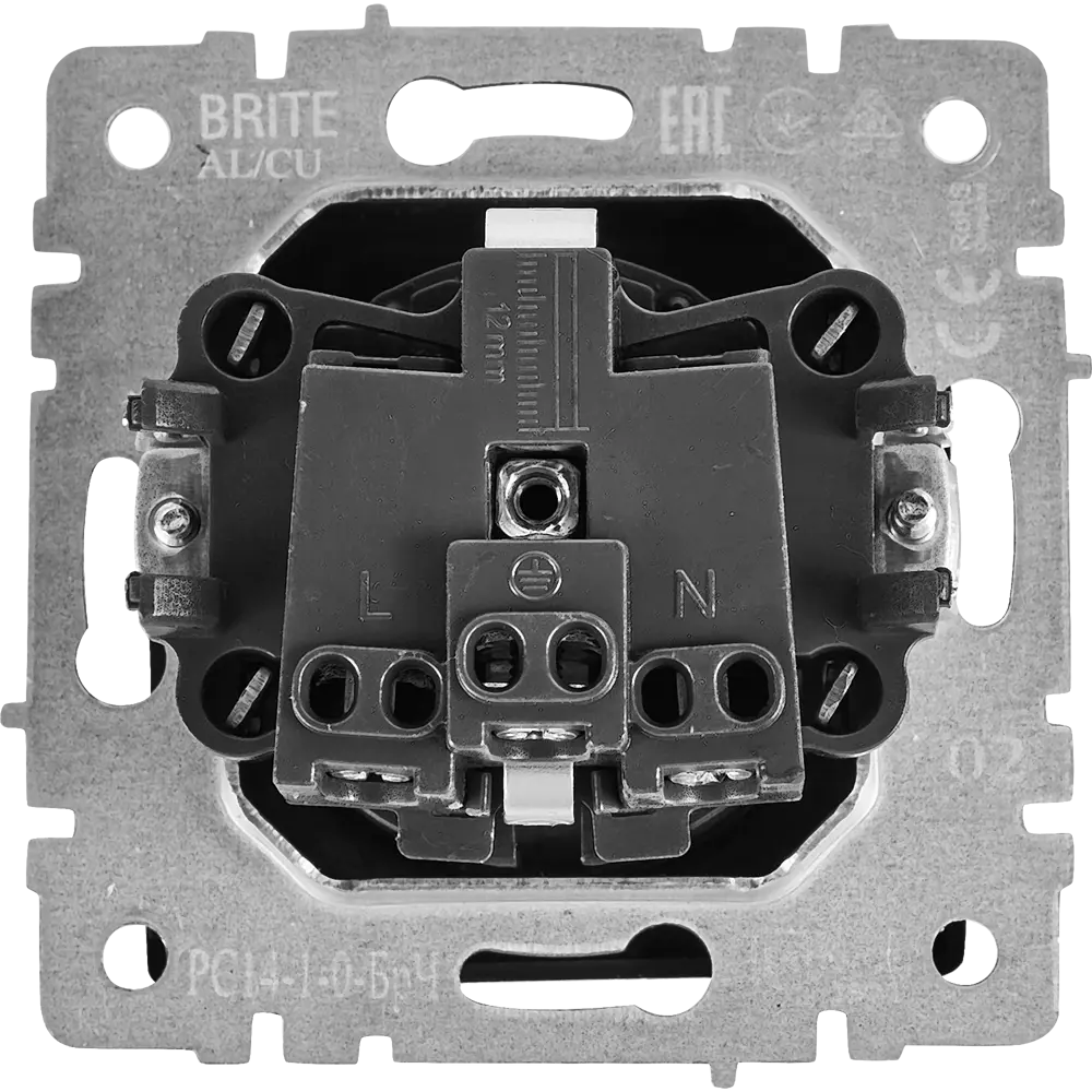 Розетка IEK Brite черная с защитными шторками и заземлением 87761554 STLM-1549099 - Вид №3