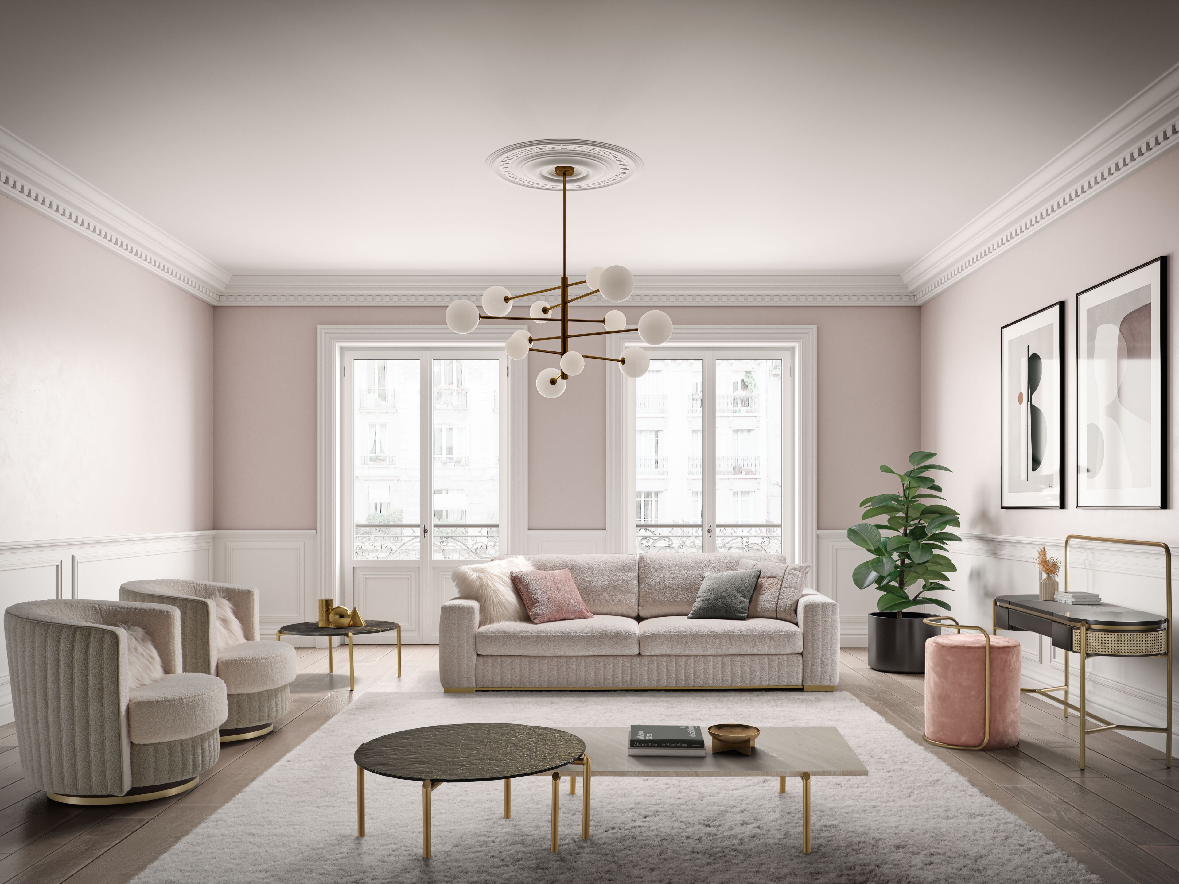 Ткань поворотный стул с подлокотниками Former In Italia VICKY ARCH-00023425 - Вид №1