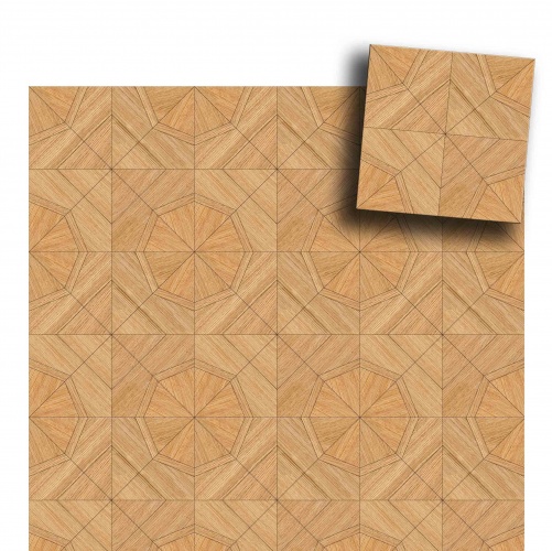 Художественный паркет Da Vinci Щитовой 26-523 Дуб (Гладкая) 500х500 мм 26010523 - Вид №1