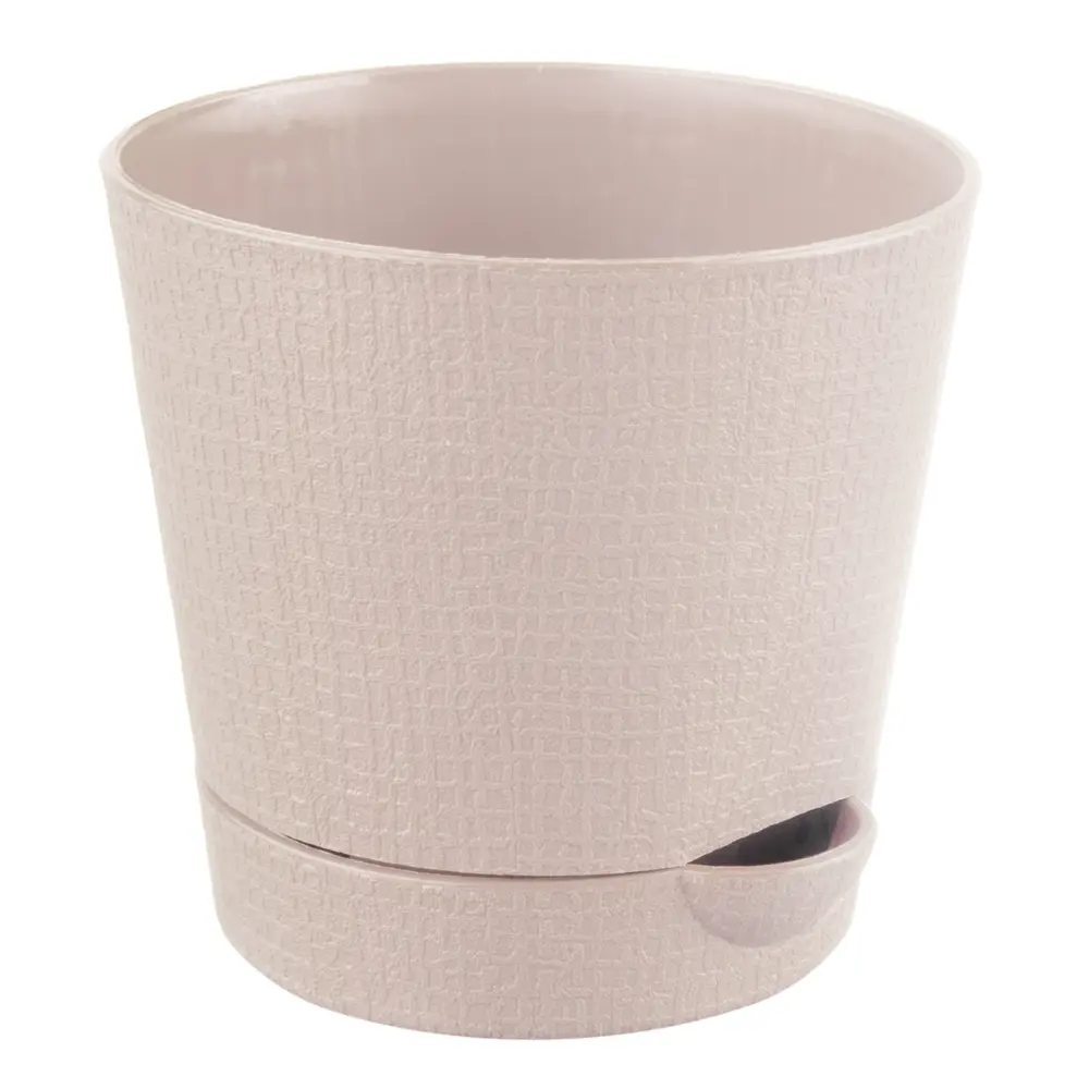 Горшок цветочный «Партер» D9, 0, 35л., пластик, Бежевый ТЕК.А.ТЕК STLM-2208242
