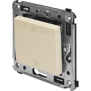 Выключатель встраиваемый DKC Avanti 1 клавиша цвет ванильная дымка