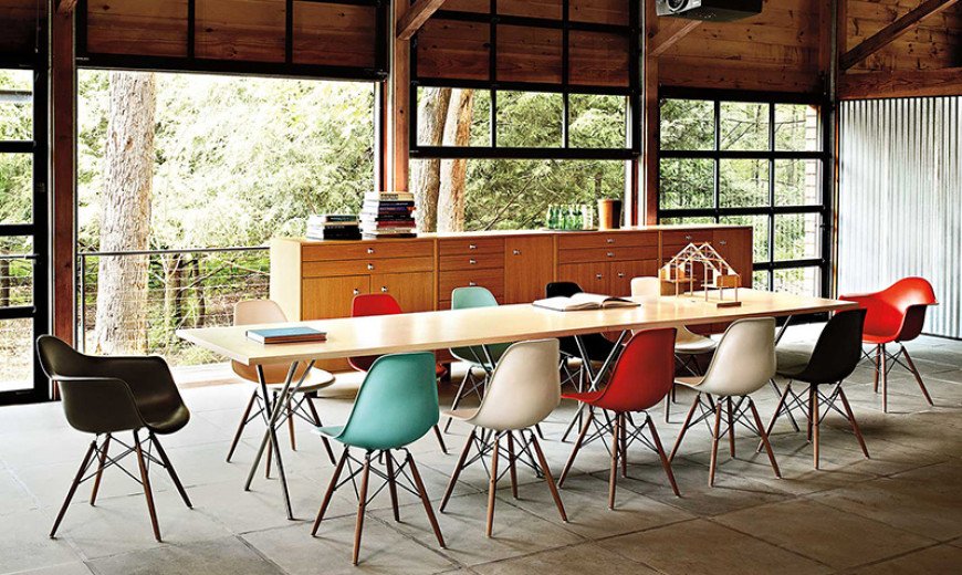 Стул Klassic Premium DAR Красный (eames style) TASHOTI ДИЗАЙНЕРСКИЕ, EAMES STYLE 010005 Красный  - Вид №1