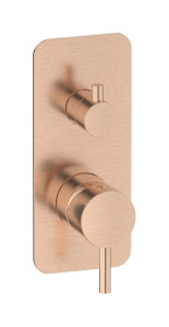 Внешние части встроенного в стену смесителя на 3 потребителя WE ARE IB mt312sr Brushed Rose Gold MilanoTorino