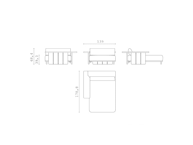 Тканевый модульный садовый диван CPRN HOMOOD Shapes 2025 ARCH-00073131 - Вид №4