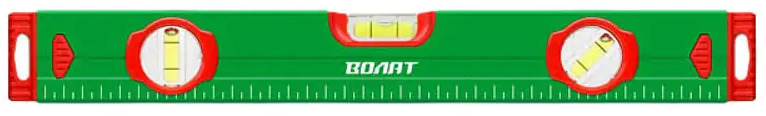 91615351 Уровень пузырьковый алюминиевый Волат 31025-040 3 глазка 400 мм STLM-0846810
