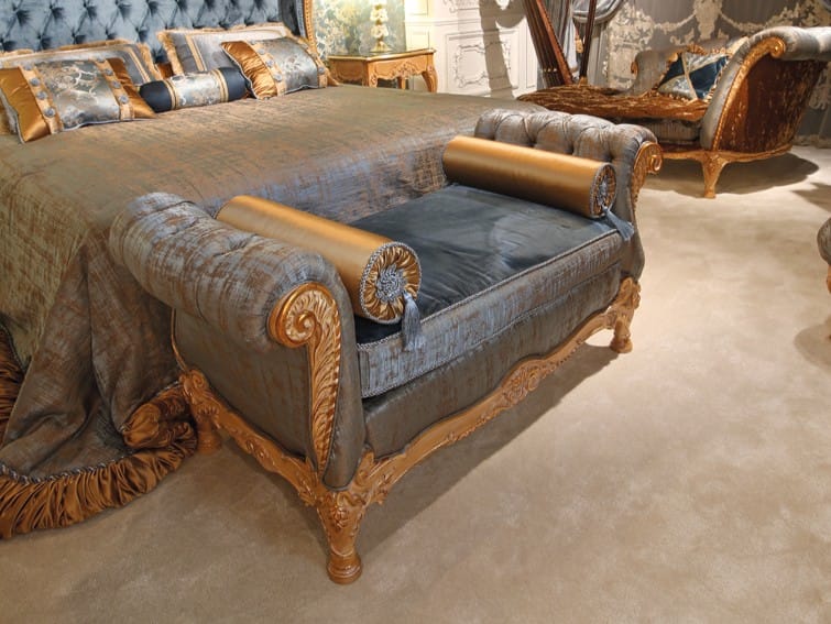 Мягкая скамейка из ткани Bellotti Ezio 3680 ARCH-00109345