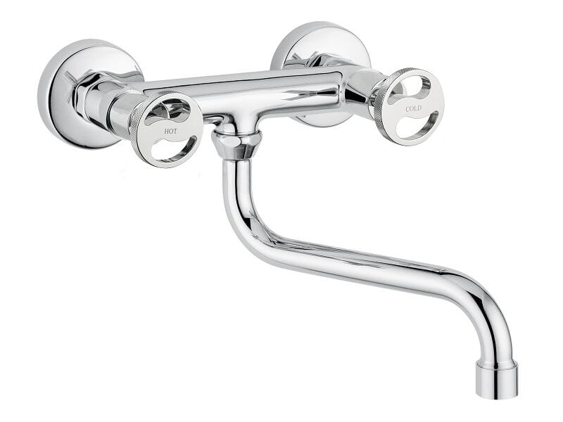 Хром латунь настенный кухонный кран Bugnatese тысяча девятьсот пятьдесят ARCH-00094452 - Вид №1