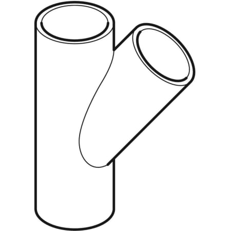 GEBERIT 364.112.16.1 Тройник Geberit PE 45°  - Вид №1
