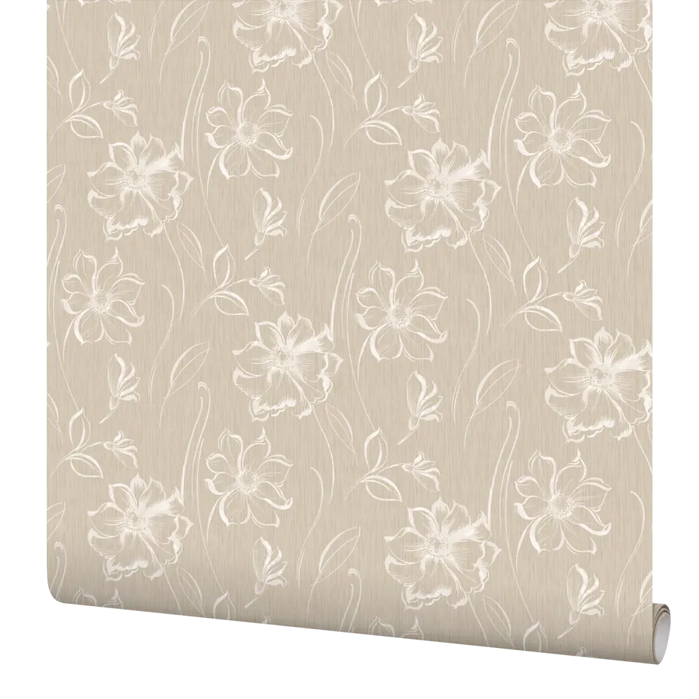 Обои флизелиновые Vog Collection Жасмин бежевые 1.06 м 90085-25 STLM-2002106