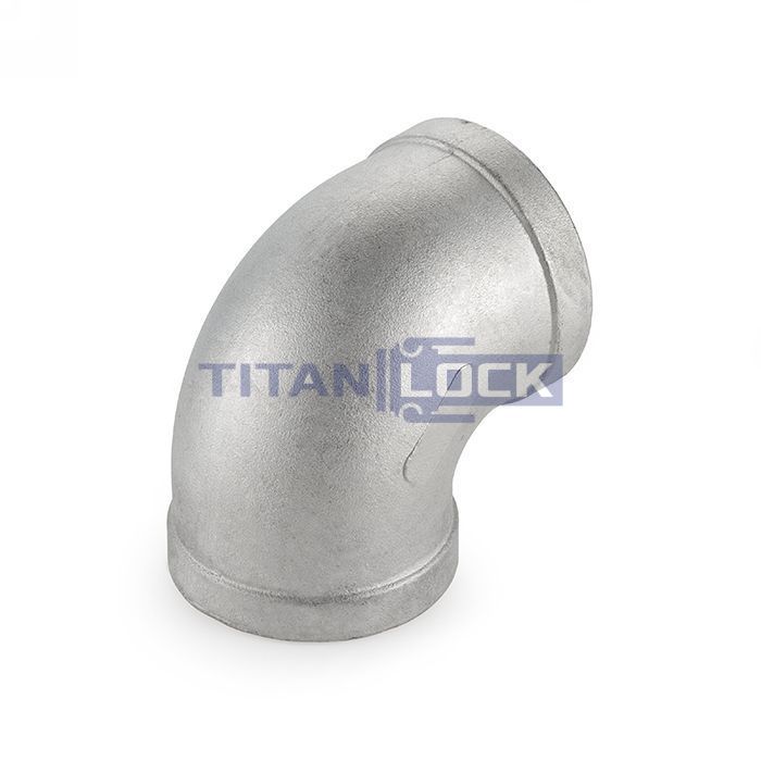 Отвод 90° нержавеющий (уголок) ВР/ВР, 1/2" AISI304 TL050ELFF TITAN LOCK  - Вид №1