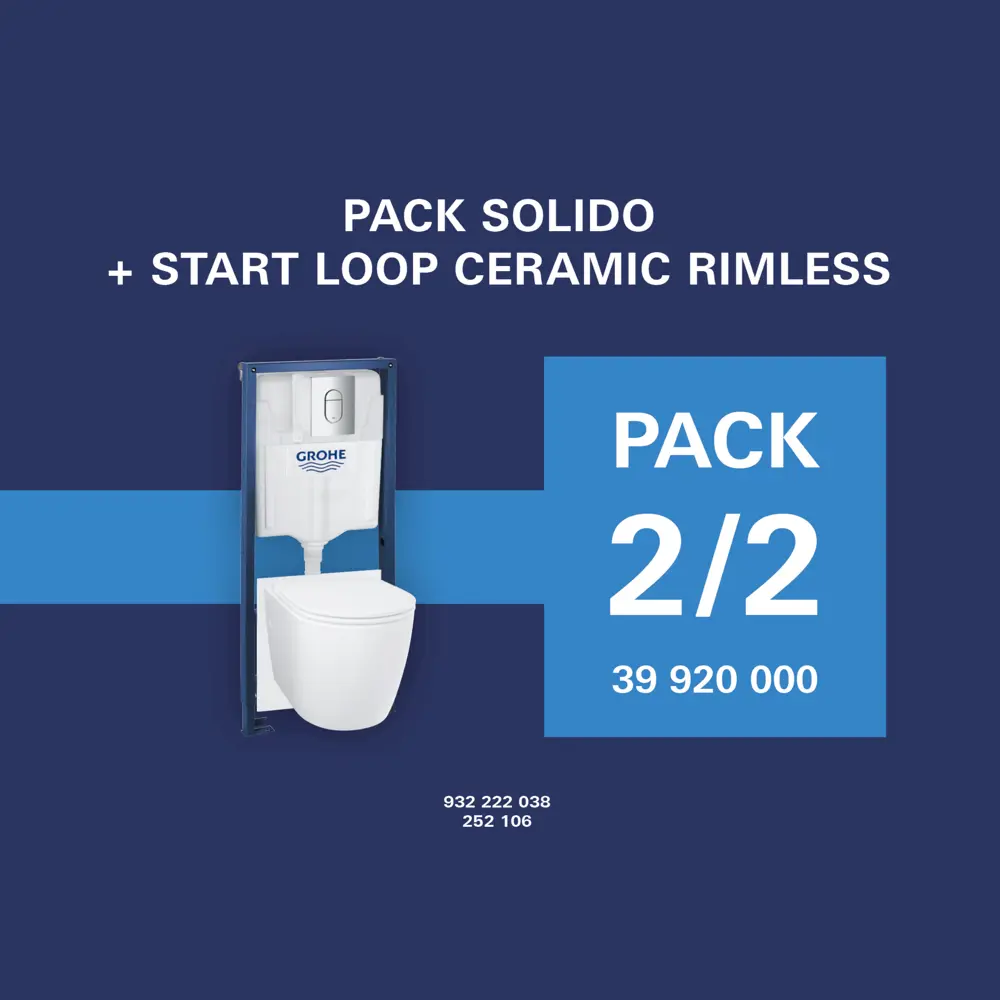 Комплект инсталляция и унитаз Grohe Start Loop Сет Solido3: 5 в 1 83247241 STLM-2057126