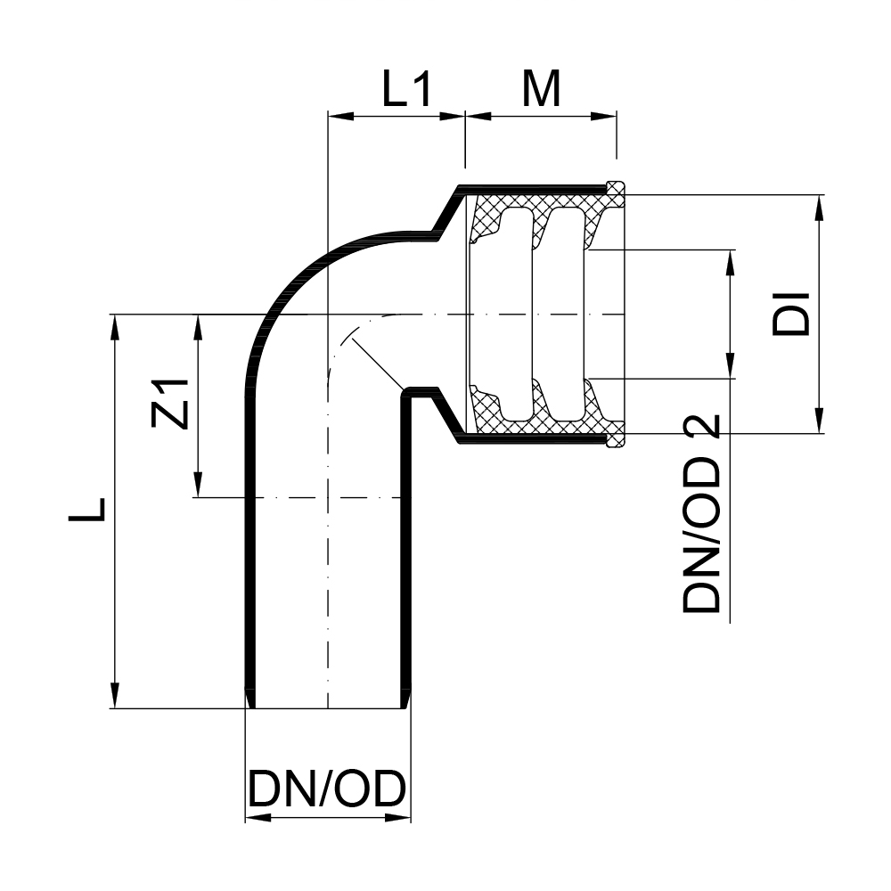 02363 Отводы Tece  - Вид №1