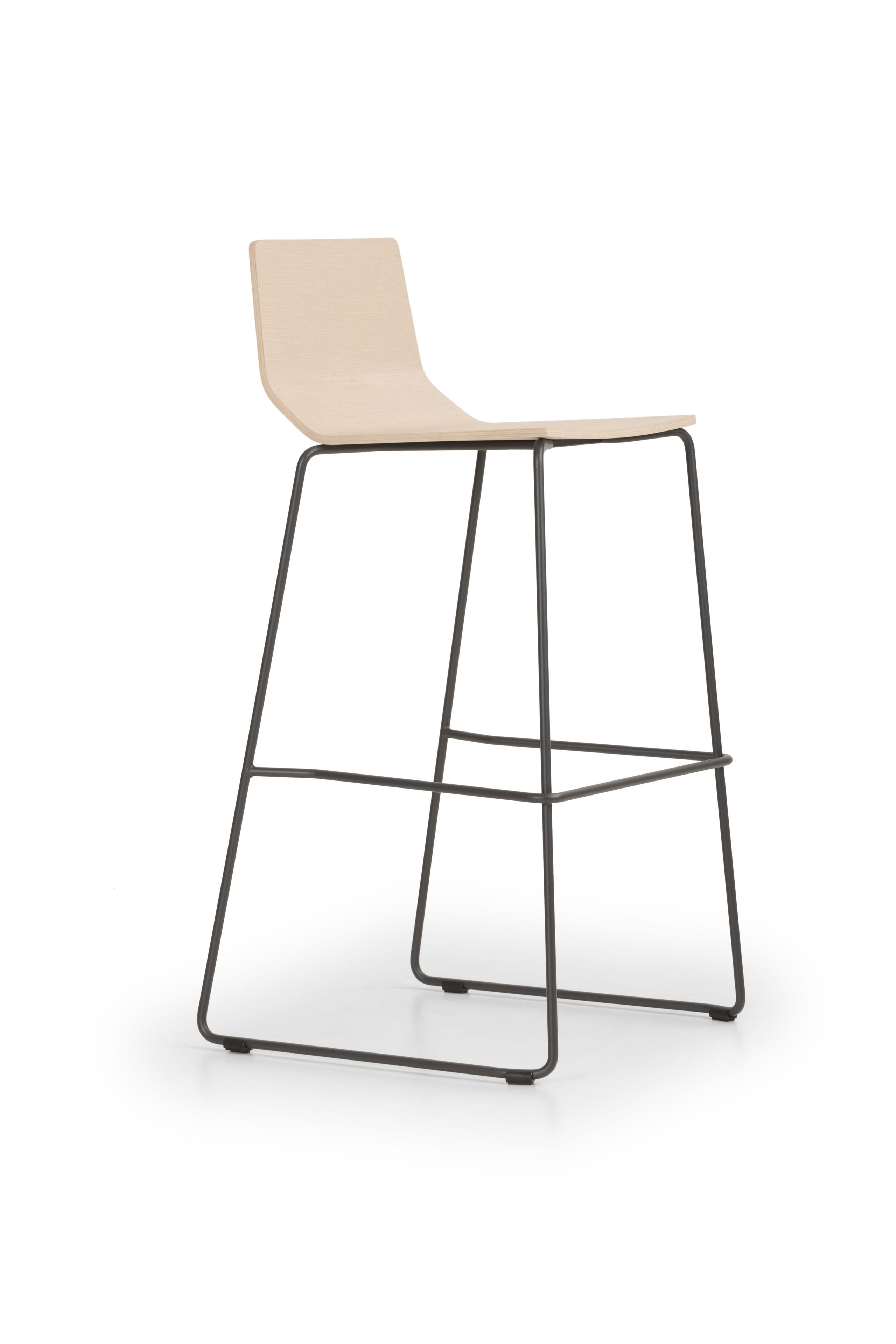 Высокий табурет из стали и дерева True Design ARCH-00072196 - Вид №1