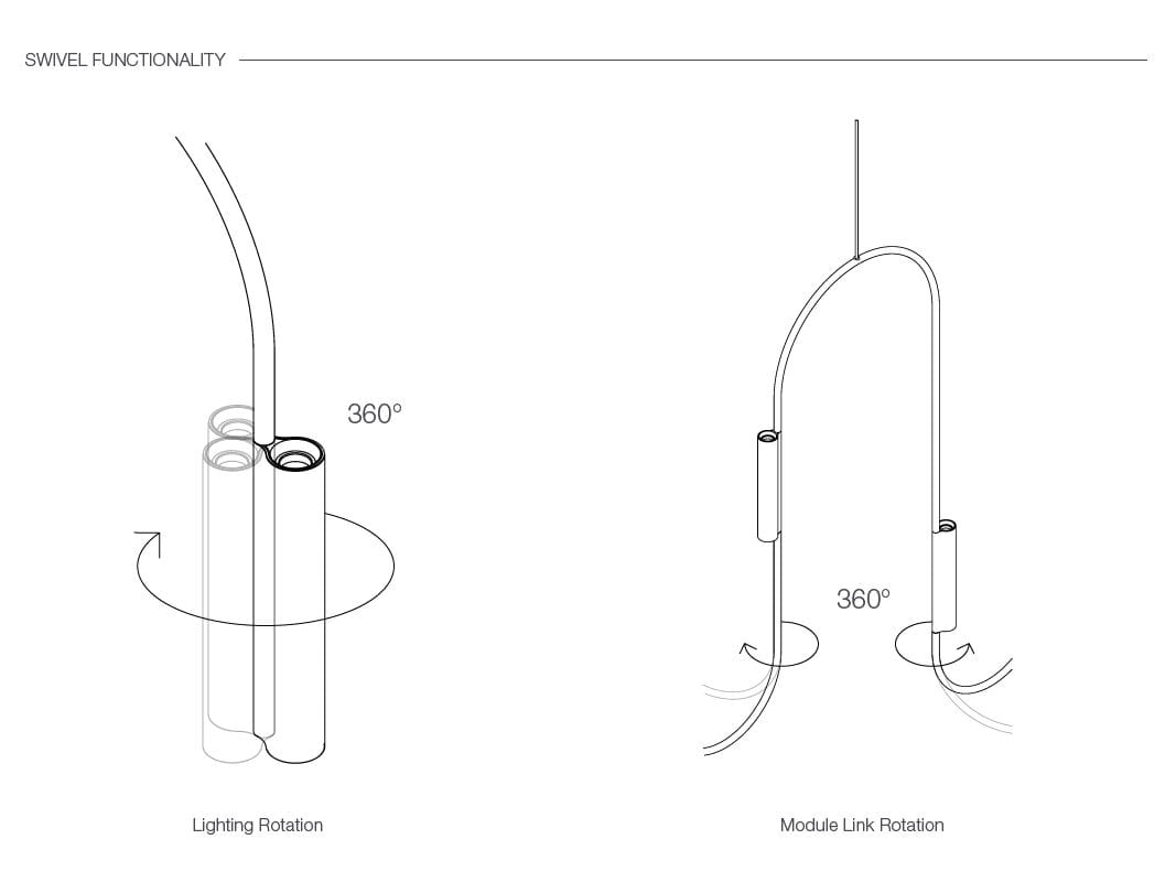 Латунь регулируемый светодиодный подвесной светильник Rakumba Pop ARCH-00061028 - Вид №10