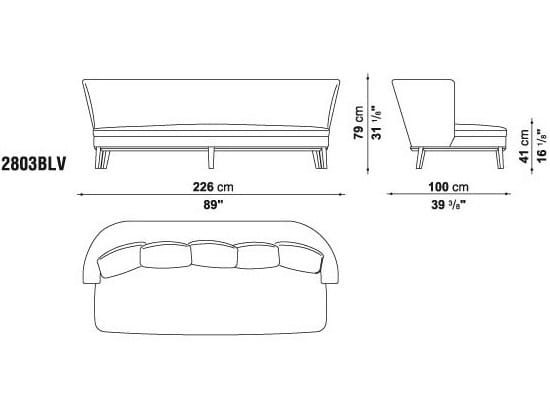 2-местный диван Maxalto ARCH-00082992 - Вид №9