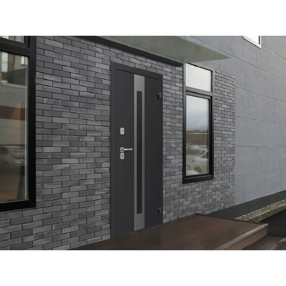 Дверь входная металлическая Термо 88x205 см правая калаб темное дерево DOORHAN STLM-2014759 - Вид №6