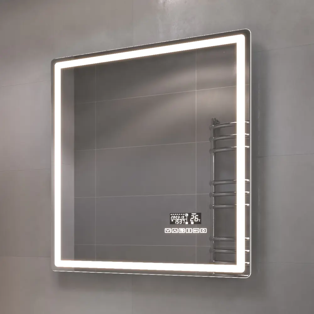 Зеркало Vigo Eva Media Voice с подсветкой и Bluetooth-колонкой 60x70 см 89415239 STLM-1576188 - Вид №7