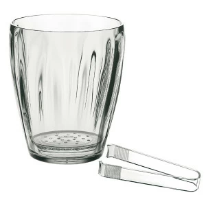 Ведерко для льда со щипцами прозрачное Guzzini GUZZINI ДИЗАЙНЕРСКИЕ 00-3870226 Прозрачный