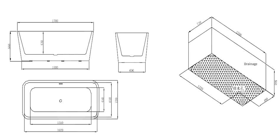M702W S Ванна акриловая SSWW  - Вид №5