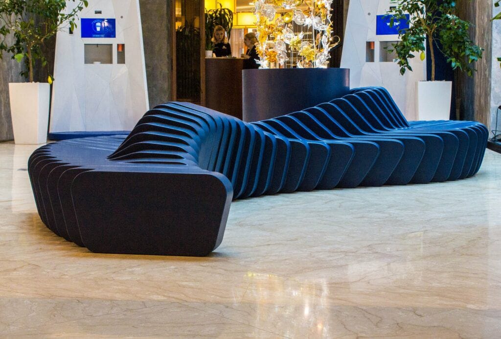 Модульный изогнутый диван с пенопластовым покрытием SIXINCH Cliffy ARCH-00045746 - Вид №3