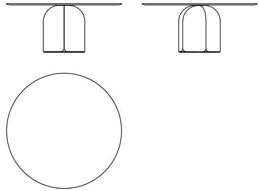 Milla & Milli Круглый стол из мрамора и массива дерева Bloom sun-id-1498665 - Вид №3