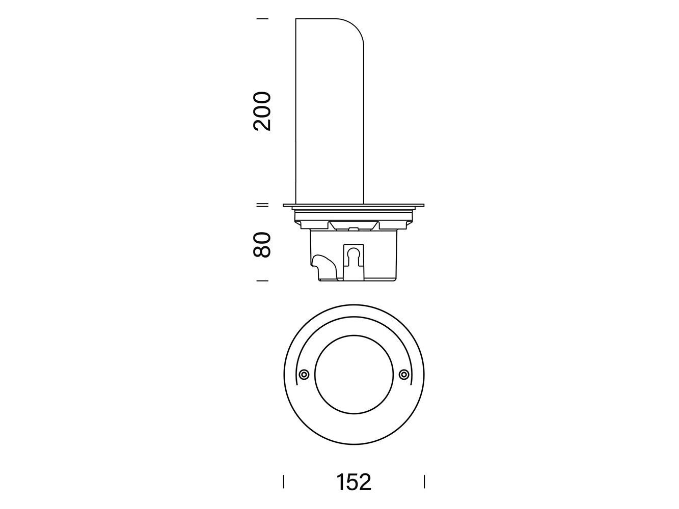 Утопленный алюминиевый светодиодный наружный прожектор Platek SHIELD ARCH-00142205 - Вид №3