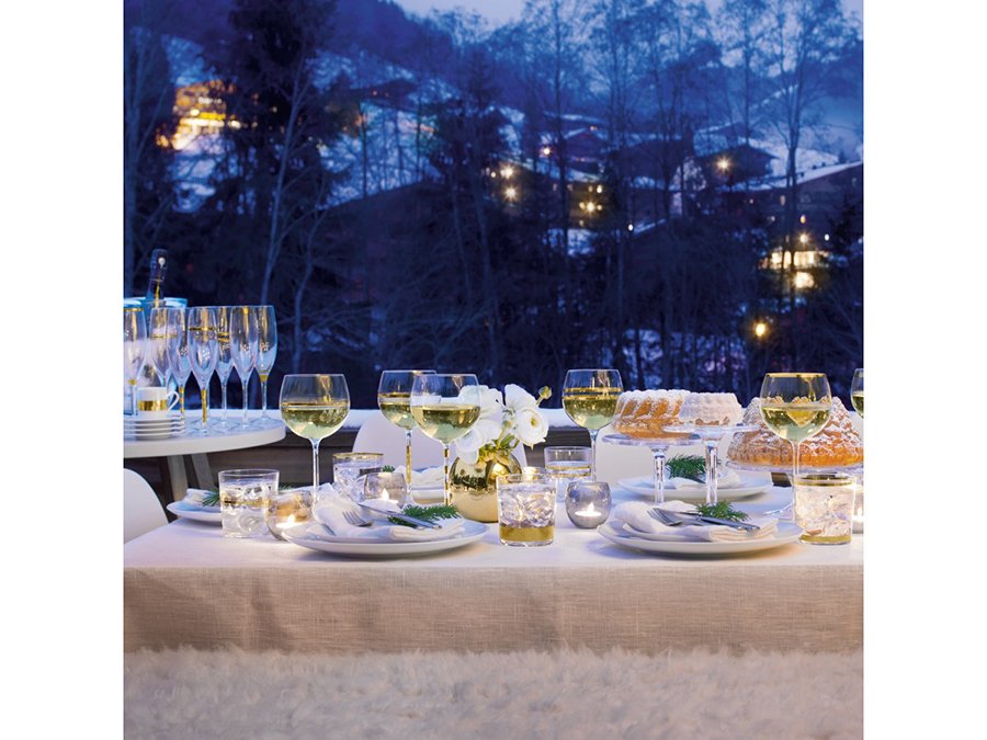 Набор из 8 бокалов для вина с золотым декором 525 мл Deco LSA INTERNATIONAL DECO 00-3863013 Прозрачный - Вид №1