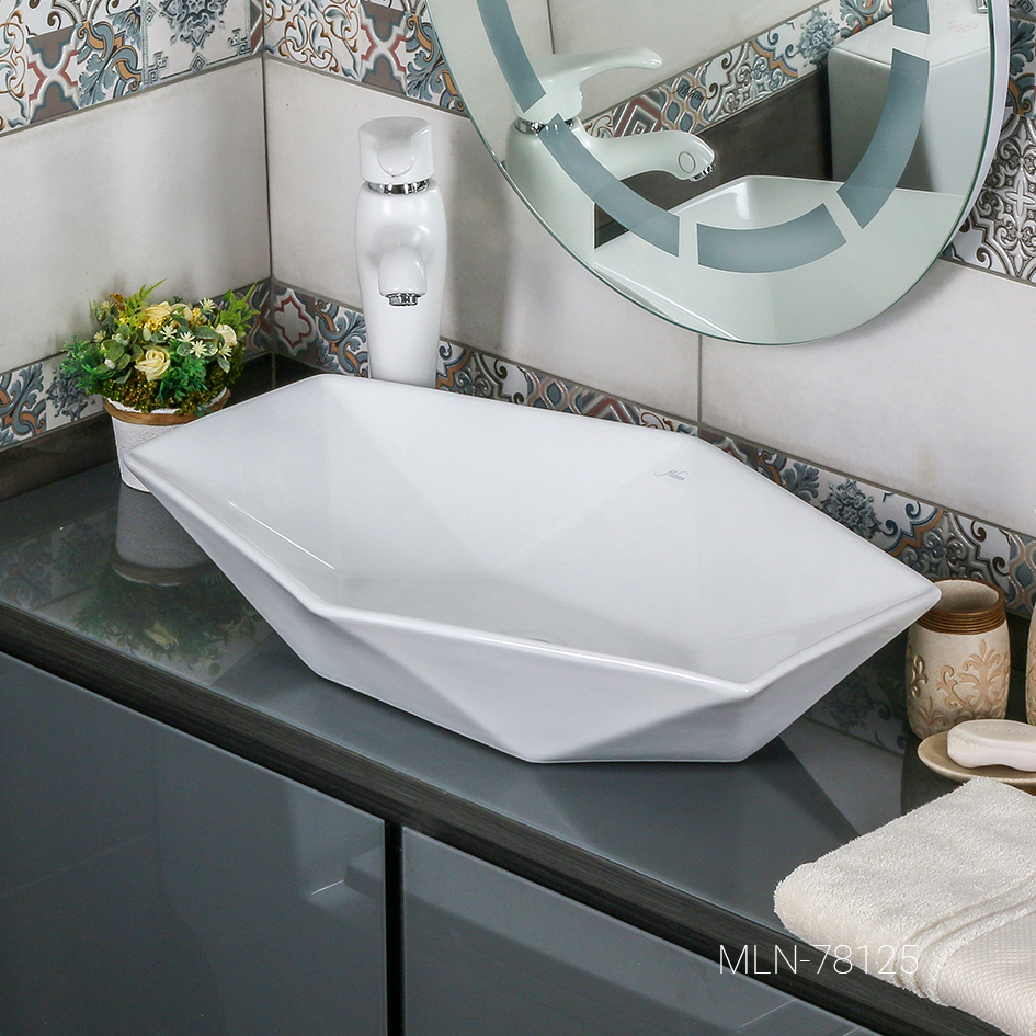 Накладная раковина melana mln-78125 78125-805 - Вид №3