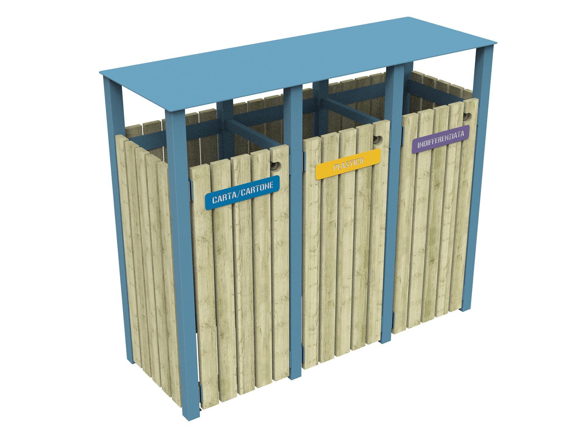 Корзина для мусора для раздельного сбора Lazzari MONTANA ARCH-00105250 - Вид №3