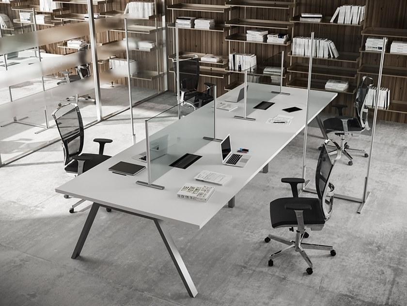 NOVELLINI Разделитель стола из алюминия и стекла Besafe sun-id-1398484 - Вид №1