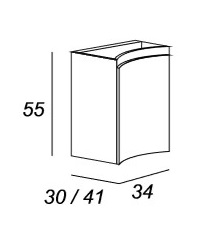 Мебель для ванной CEZARES VAGUE 104 Antacite 44221 - Вид №4