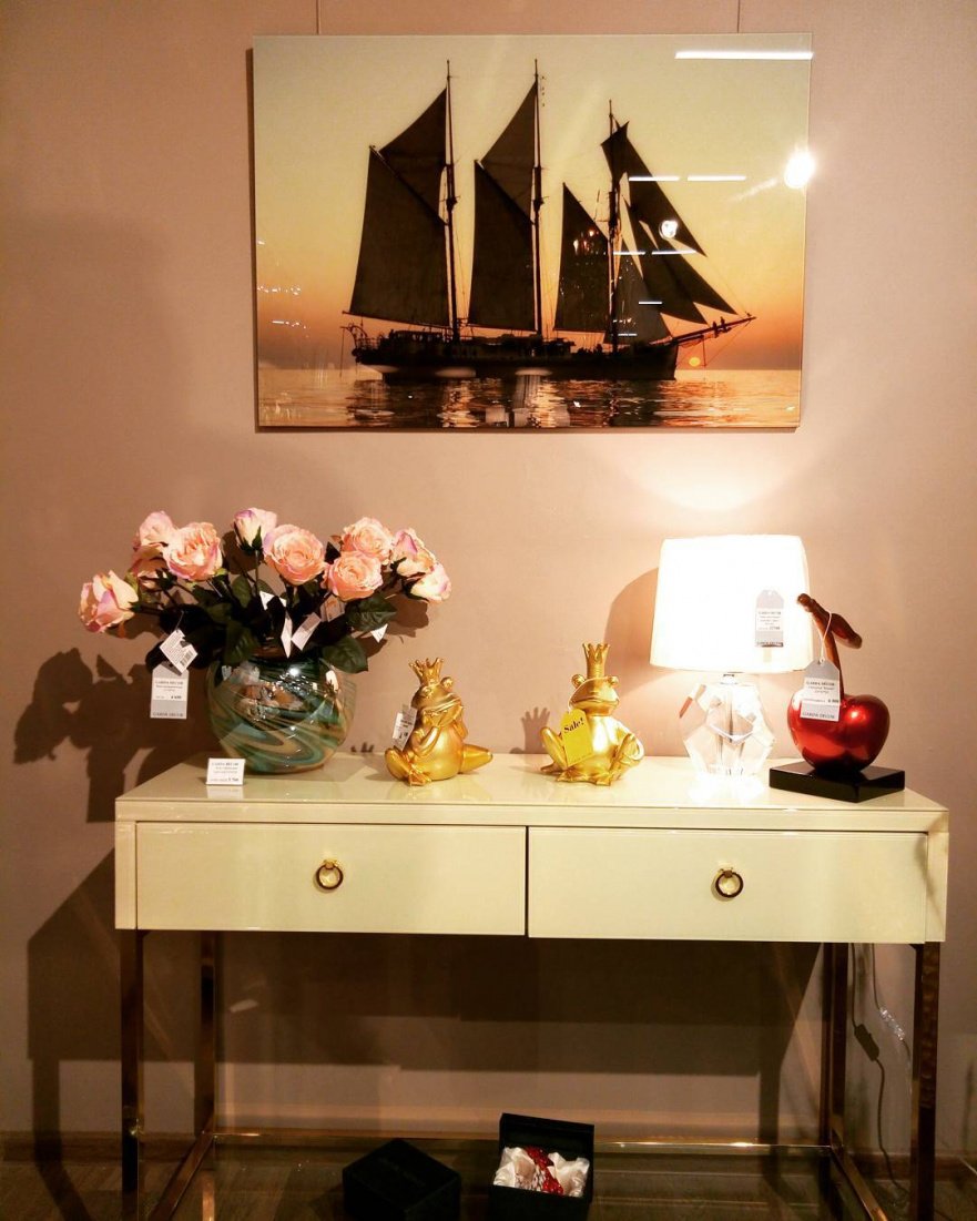 Лампа настольная (коричневый плафон) Cristal X31511DG GARDA DECOR ВАЗА 039967 Коричневый;прозрачный  - Вид №2