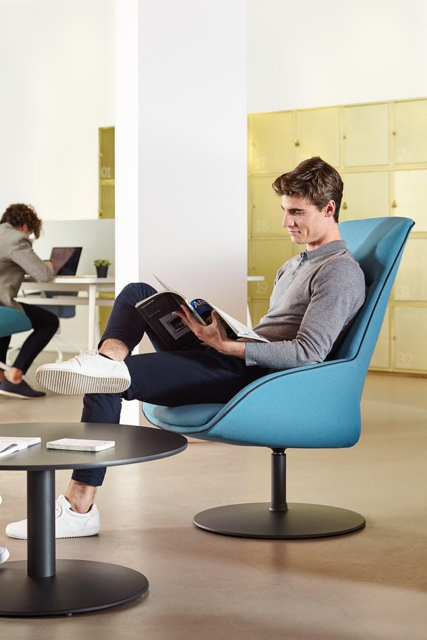 ACTIU Кресло из ткани с подлокотниками Noom sun-id-1502020 - Вид №3