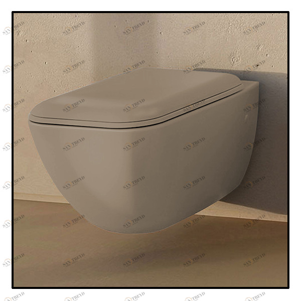 SHCOVSKAV Подвесной унитаз настенный Бежевый Ceramica Cielo SHUI Comfort Италия