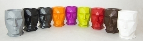 070323 Кашпо матовое бежевое 70см Vondom Adan - Вид №1