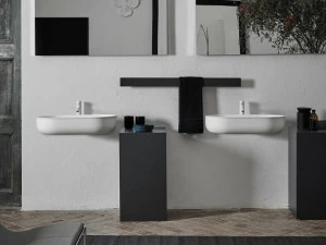 Pr003 / pr004 Подвесная раковина настенная овальная Inbani  белая