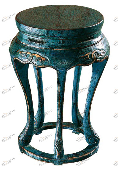 Табурет Юань- дэн Синий ДОМАШНЯЯ ОБСТАНОВКА CHINA 017397 Синий Santreyd 